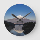Buscar paisaje japonés relojes de pared Montaña