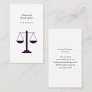 Buscar servicios jurídicos tarjetas de visita Balanza de justicia