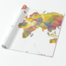 Buscar mapa del mundo papel de regalo Países