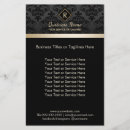 Buscar negro y oro flyers Artista de maquillaje