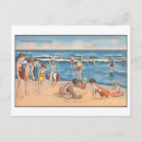 Buscar niños en la playa postales Vintage