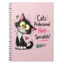 Buscar gato del dibujo animado libretas Para niños