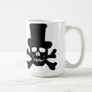 Buscar sombrero de copa tazas Blanco y negro