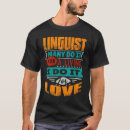 Buscar lingüistas camisetas Amor