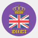 Buscar corona británica pegatinas King charles iii