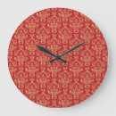 Buscar damasco relojes de pared Oro