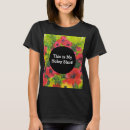 Buscar flores pintadas a mano camisetas Amarillo