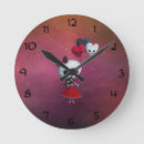 Buscar chica del gótico relojes de pared Halloween