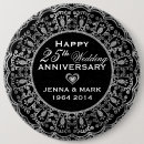 Buscar aniversario de bodas de plata chapas Elegante