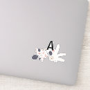 Buscar gris de acero pegatinas Monograma