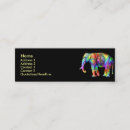 Buscar elefantes tarjetas de visita Retro