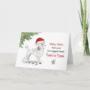 Buscar del caniche tarjetas de navidad Santa