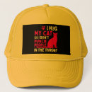 Buscar gato amarillo gorras Divertido