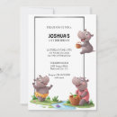 Buscar hipopótamo invitaciones Safari