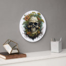 Buscar esqueleto relojes de pared Calavera