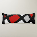 Buscar blanco y negro rojo cojines Gris