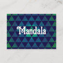 Buscar mandala verde tarjetas de visita Espiritual