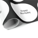 Buscar lunares blancos y negros papel de regalo General y unisex