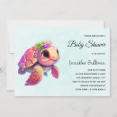 Buscar tortuga linda invitaciones Océano
