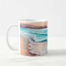 Buscar pinturas al óleo tazas Playa