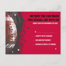 Buscar deportes tarjetas rsvp Rojo