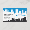 Buscar conductor taxi de tarjetas de visita Transporte