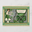 Buscar arpa irlandesa postales Vintage