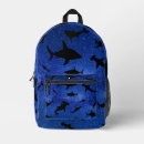 Buscar tiburón mochilas Azul