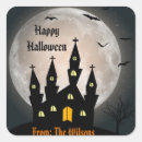 Buscar la casa encantada pegatinas Halloween