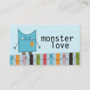 Buscar monstruo tarjetas de visita Adorable