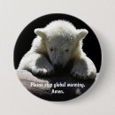 Buscar oso polar en peligro chapas Ambiente