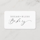 Buscar panadería tarjetas de visita Productos horneados