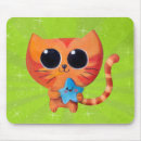 Buscar gato anaranjado alfombrillas de raton Lindo