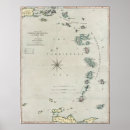 Buscar mapa del caribe vintage posters Antigüedades