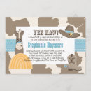 Buscar bota de vaquero invitaciones Azul