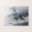 Buscar lobos puzzles Lobos en la nieve