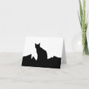 Buscar silueta del gato tarjetas General y unisex