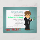 Buscar agente secreto invitaciones Fiesta