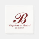Buscar rojo y blanco servilletas Invitados
