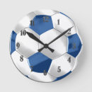 Buscar balón fútbol de relojes de pared Blanco