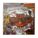 Buscar tren azulejos Vintage
