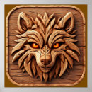 Buscar talla de madera posters Animal