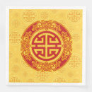 Buscar símbolo chino servilletas Buena suerte