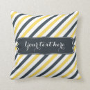 Buscar rayas grises y amarillas cojines Para ella