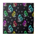 Buscar mariposas negras azulejos Ilustracion