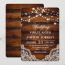 Buscar madera boda invitaciones Encaje