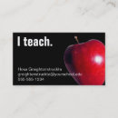 Buscar enseñe tarjetas de visita Manzana