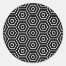 Buscar hexágono pegatinas Negro
