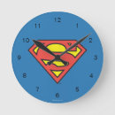 Buscar emblema relojes de pared Hombre de acero