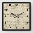 Buscar notas la música de relojes de pared Músico